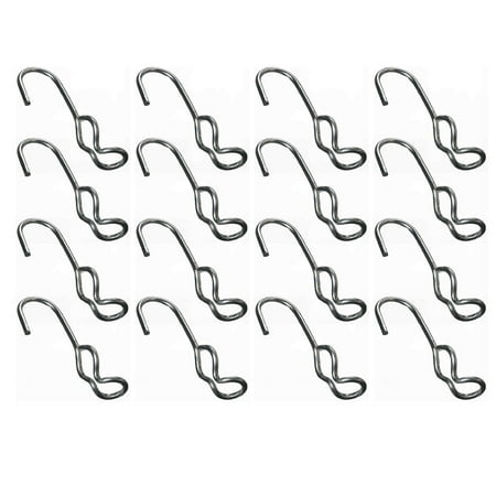 

(16) SJ Hooks for Rubber Rope Shock Cord Tarp Hook Strap Tie Down Bungee Cord