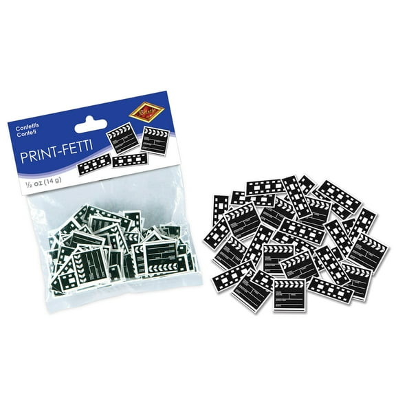 Clapboard & Filmstrip Print-Fetti Party Accessory (1 count)