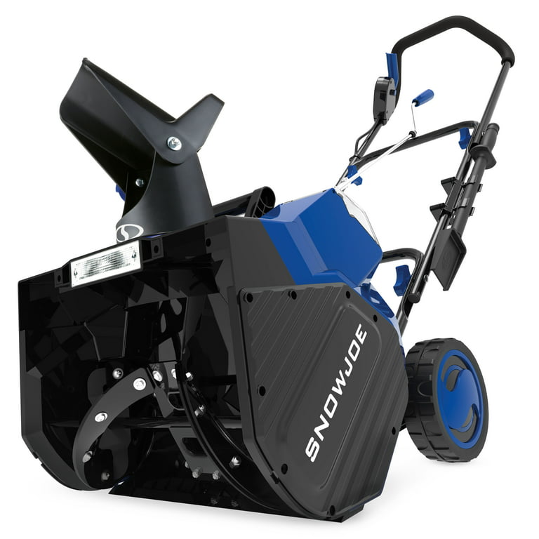Snow Joe 48V 18-inch Single-Stage Cordless Snow Blower W/ Headlight,  Brushless 1200W Motor, 2 x 5.0-Ah Batteries & Charger 