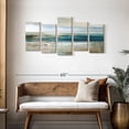 thumbnail image 3 of Elephant Stock Abstract Sea Wall Art - Horizontal Multi Panel Canvas - Living Room Wall Decor - Abstract Multi Panel - Blue And Brown Decor By Nan - 49" x 24", 3 of 8
