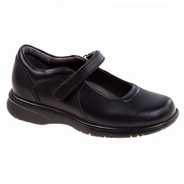 Academie LAUREN-CW-V Crochet Sangle Adhésive pour les Yeux Chaussures Scolaires Noir - Large - Taille 10.5