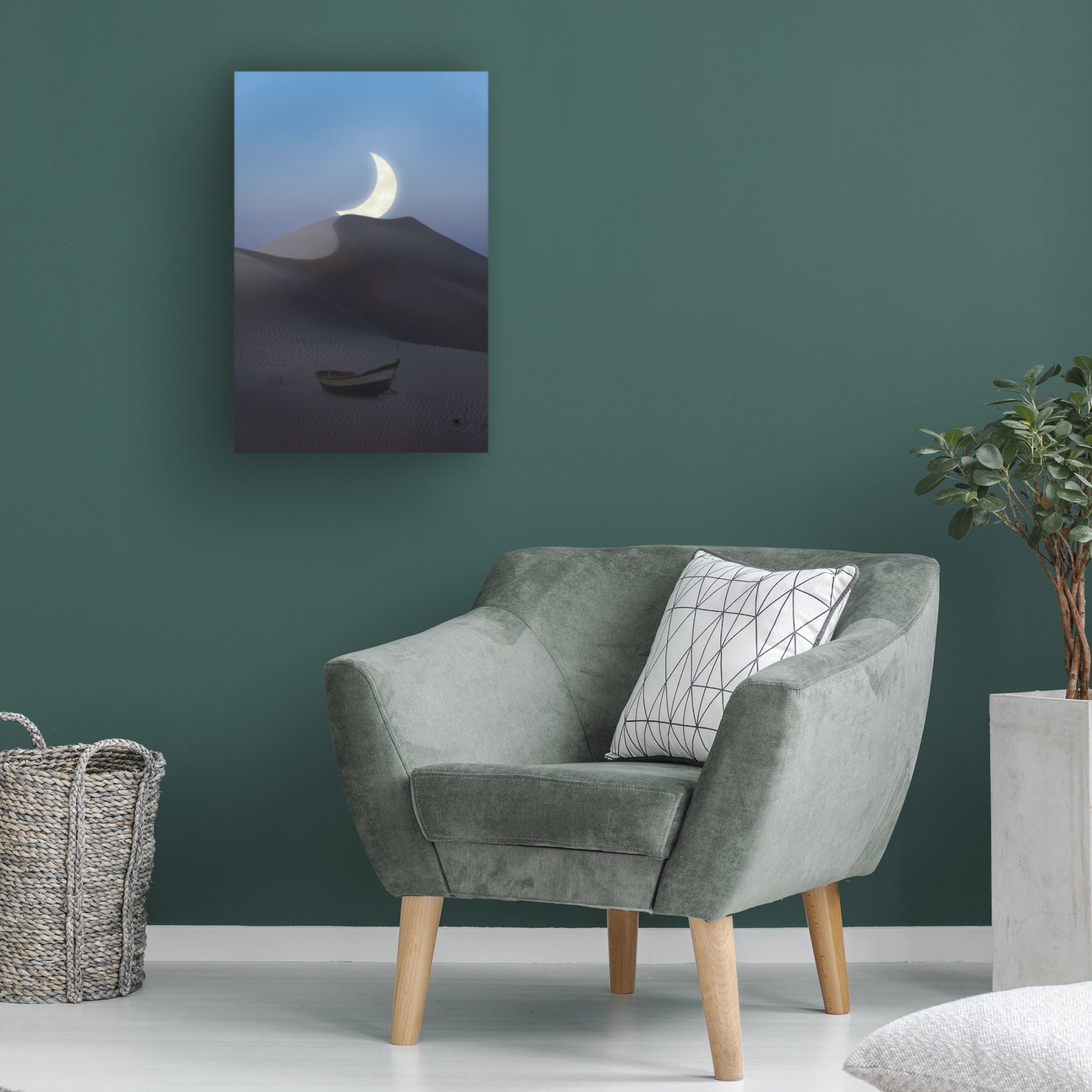 Trademark Fine Art Chen Quansheng This used to be an ocean Canvas Wall Art