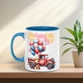 thumbnail image 3 of Vintage Patriotic Shiba Inu 4th of July Independence Memorial Day 11oz Accent Two-tone Mug Shibas Dog Lovers Gifts Idea Coffee Tea Cup - 01006, 3 of 5