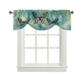 thumbnail image 3 of Butterfly Dots Gradient Window Curtain Living Room Kitchen Cabinet Tie-up Valance Curtain Rod Pocket Valance, 3 of 6
