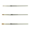 thumbnail image 3 of ZEM Ensemble de Brosses à Langue de Chat en Taklon Doré, 3 of 4