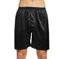 thumbnail image 3 of Tony & Candice Men's Satin Boxers Shorts Combo Pack Underwear (XL, Black + Purple 2-Pack), 3 of 4