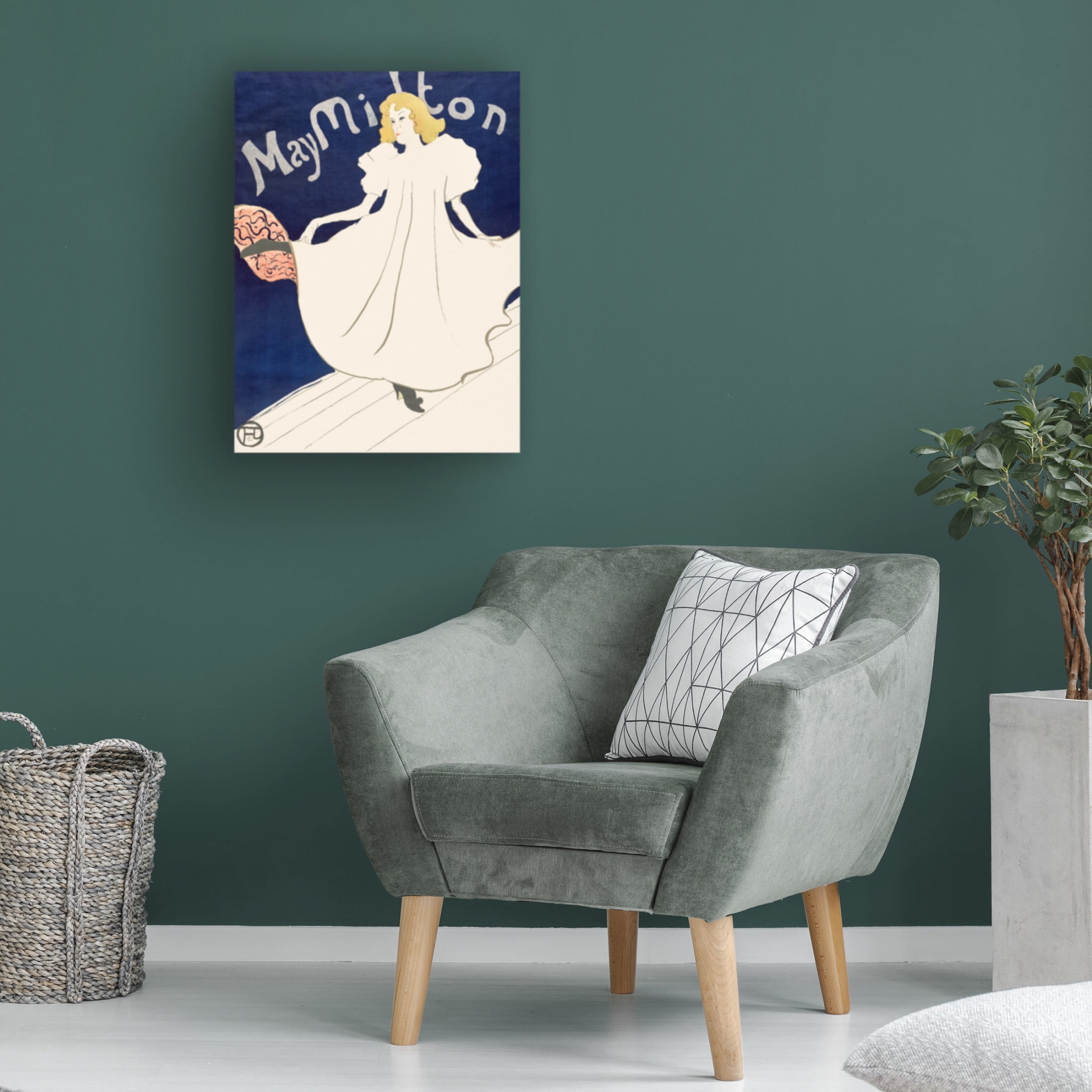 Trademark Fine Art Pictufy May Milton Poster1895 Canvas Wall Art
