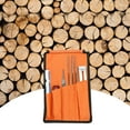 thumbnail image 2 of 8 PCS Chainsaw Sharpener File Kit Hand Tool for Sharpening Electric Chain Saw Includes 5/32 3/16 7/32 Inch Round File, Flat File, Wood Handle, Filing Guide, Depth Gauge, Pouch, 2 of 8