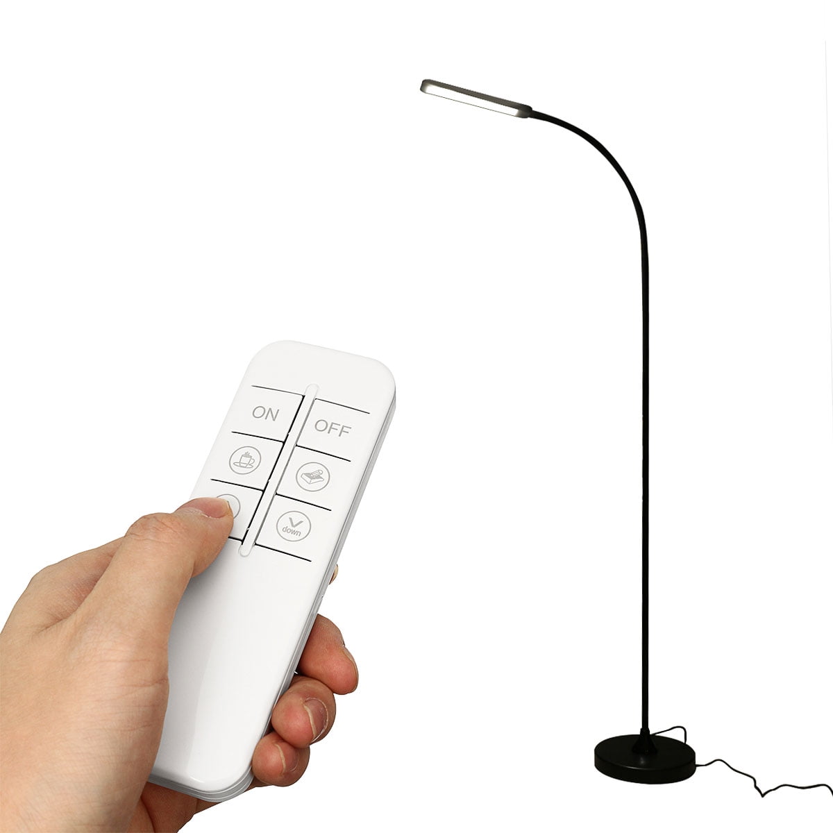 LED Floor Lamp Adjustable Light Reading Home Office Dimmable Remote