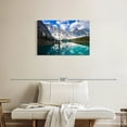 thumbnail image 2 of Elephant Stock Beauty Of Banff Wall Art - Horizontal Canvas Wall Art - Living Room Wall Decor - Nature Canvas - Teal And Beige Decor - 30" x 20", 2 of 8