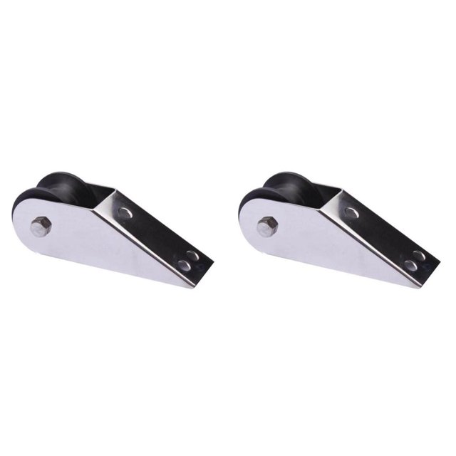 Dosaele Ensemble de 2 Rouleaux en Nylon d'Ancrage Pièce de Verrouillage Contrôle Câble de Vidange Argent