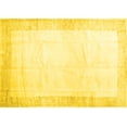 thumbnail image 1 of Ahgly Company Machine Washable Indoor Rectangle Solid Yellow Modern Area Rugs, 3' x 5', 1 of 4
