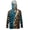 Animal Print, variant on Fishing Hoodie for Men, Sun Protective Running Shirt Mesh Face Mask Long Sleeve Top Hiking Rash Guard for Beach Fishing Outdoor Sports, 3XL, Dinosaur Skeleton Pattern Green
