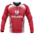 thumbnail image 3 of Sudadera con capucha holgada y cómoda con estampado 3D de la bandera polaca de estilo retro de estilo Harajuku para hombre y mujer, ideal para deportes al aire libre y ocio diario, 3 of 5