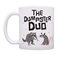 thumbnail image 2 of ThisWear Funny Animal Mugs The Dumpster Duo Raccoon & Opossum Mug Set 11 ounce 2 Pack Coffee Mugs, 2 of 4
