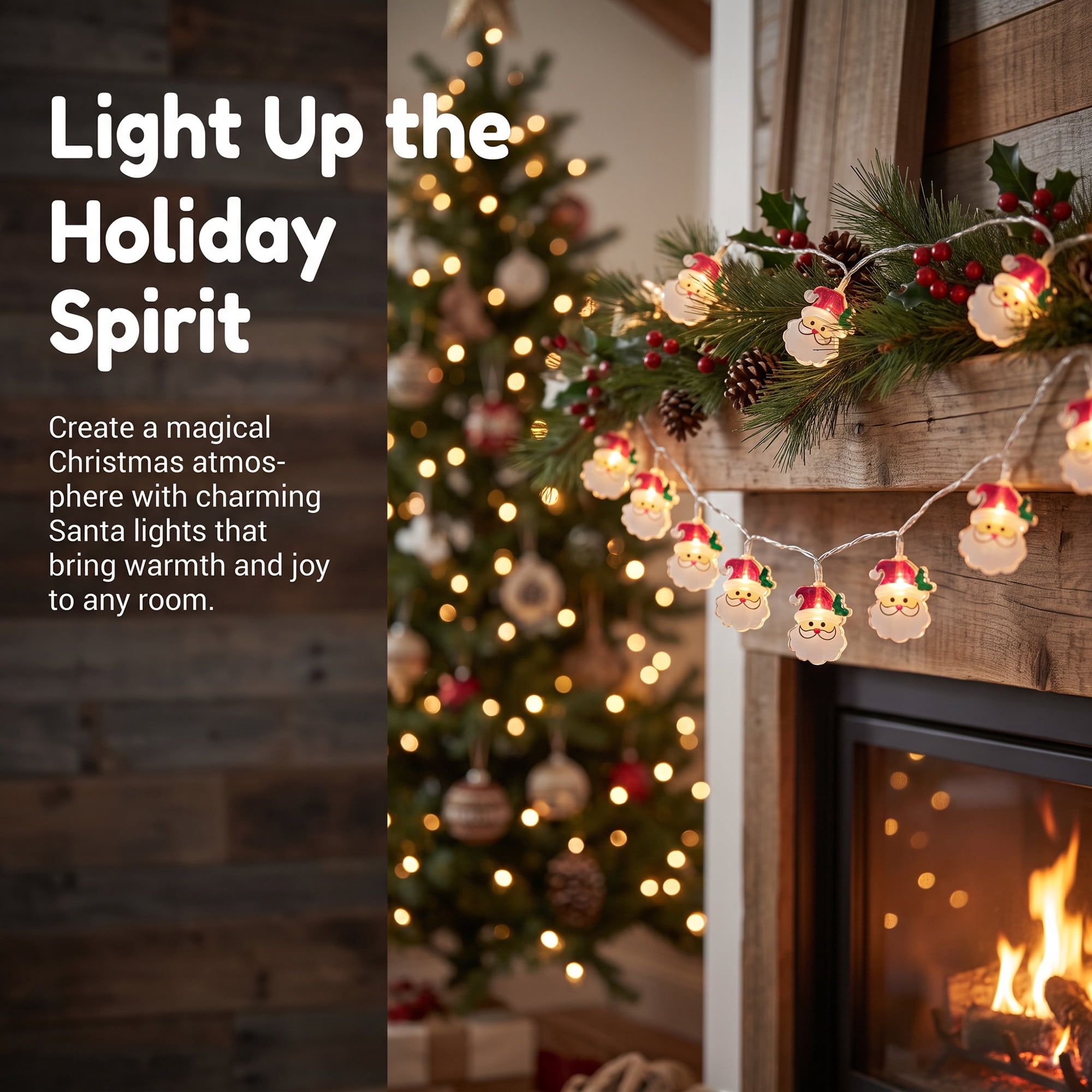 Unique Bargains Fairy Lights for Decor and Festive 9.8 ft Christmas Battery Operated