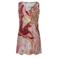 thumbnail image 4 of asddcavvf Robes pour Femmes Robe Imprimée Col Rond Mode Décontractée Sans Manches, 4 of 4