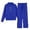 j-901Blue160, variant on MEZZALL Kids Girls Casual Tracksuit Zip Up Hoodie With High Waist Wide Leg Joggers Comfortable Athletic Outfit Fashionable Children Clothes Sets