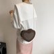 thumbnail image 1 of Bolsos cruzados para mujer Bling Diamonds Love Heart Plush Ladies Purse (Café), 1 of 3