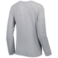 thumbnail image 3 of Juniors Heathered Gray Washington Commanders All Striped Up Raglan Long Sleeve T-Shirt, 3 of 3