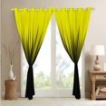 thumbnail image 3 of Neon Ombre Curtains & Drapes Black and Yellow Black Out Curtains, Abstract Gradient Lines Window Curtains Contemporary Bedroom Decoratives, 3 of 5