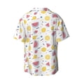 thumbnail image 7 of Kdxio Men's Hawaiian Shirt for Men Short Sleeve Shirt Watermelon And Lemon Summer Casual Holiday Beach Button Down T-Shirts, 7 of 7