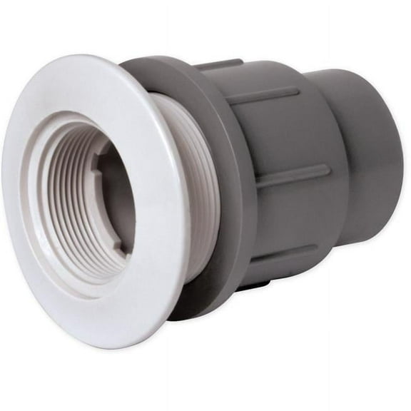 Waterway WW4009557 2 in. Fiberglass Wall Fitting - Gray with Eyeball