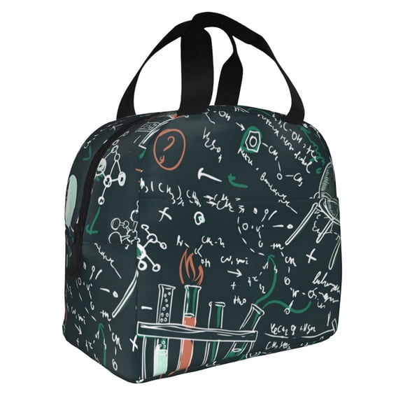 Old Chemistry Laboratory Science Reusable Lunch Bag Insulated Meal Tote Box Thermal Cooler Handbag Food Container For Work Travel Picnic