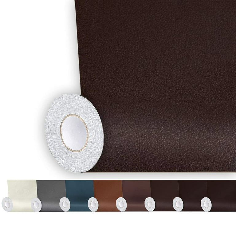 Brown Leather Repair Patch, Self-Adhesive Couch Patch, Soft