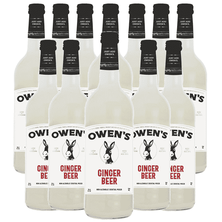 Owen’s Craft Mixers Ginger Beer HandA with Premium Ingredients Vegan & Gluten-Free Soda Mocktail and Cocktail Mixer