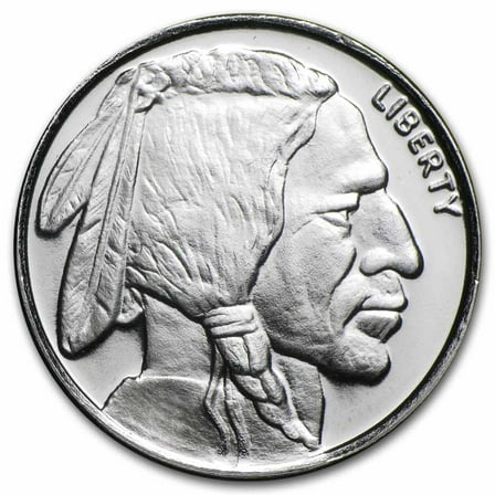 1/2 oz Silver Round - Buffalo