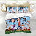 thumbnail image 5 of Cloudy with a Chance of Meatballs-themed Bed Sheet Set Three Piece Set Comfortable And Skin Friendly Unique Design Home Decor Gifts For Family Friends fans36x75Inches（90cm*190cm）, 5 of 6