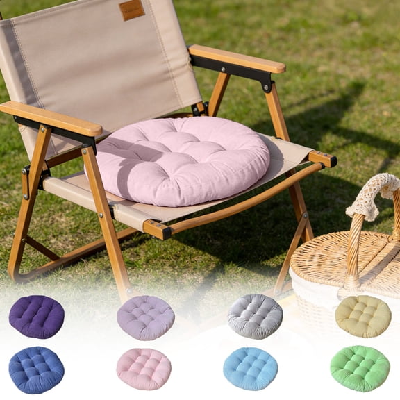 Velvet Chair Cushion with Strap for Office Chair and Floor Ottoman Accessory for Enhanced Comfort and Support for Home Office and Outdoor Seating Topliu