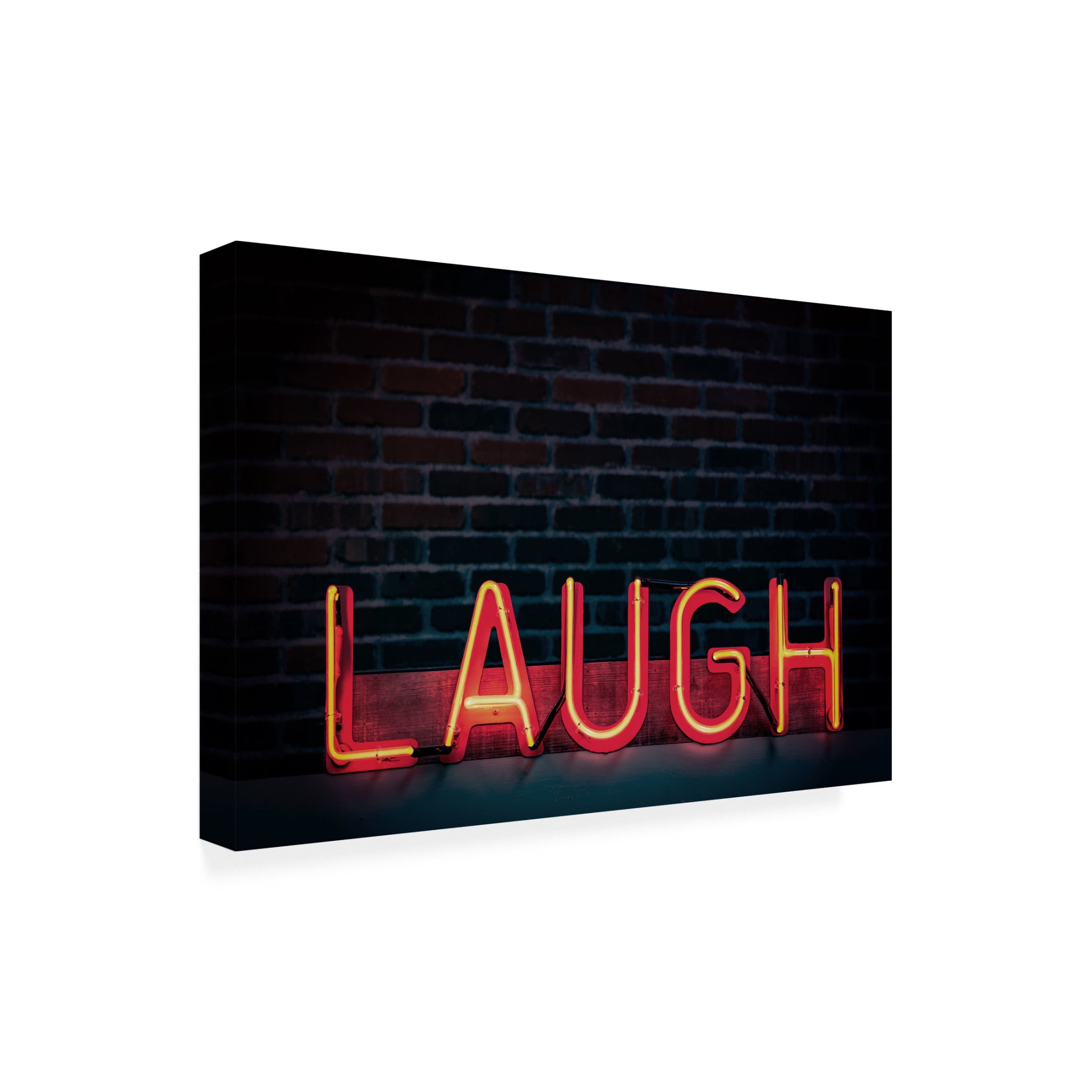 Trademark Fine Art Tim Mossholder Laugh In Neon Canvas Wall Art