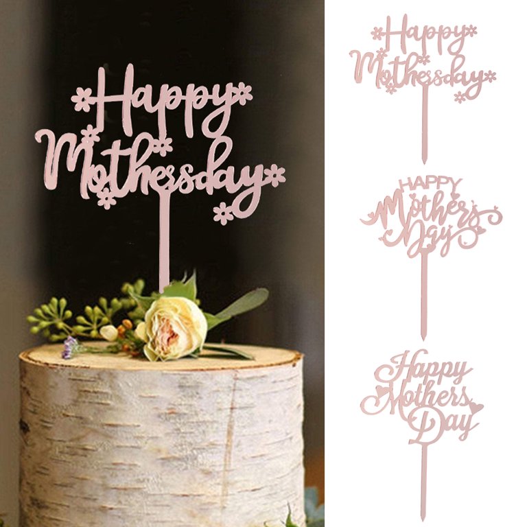  Happy Mother's Day Cake Topper Acrylic Cake Topper