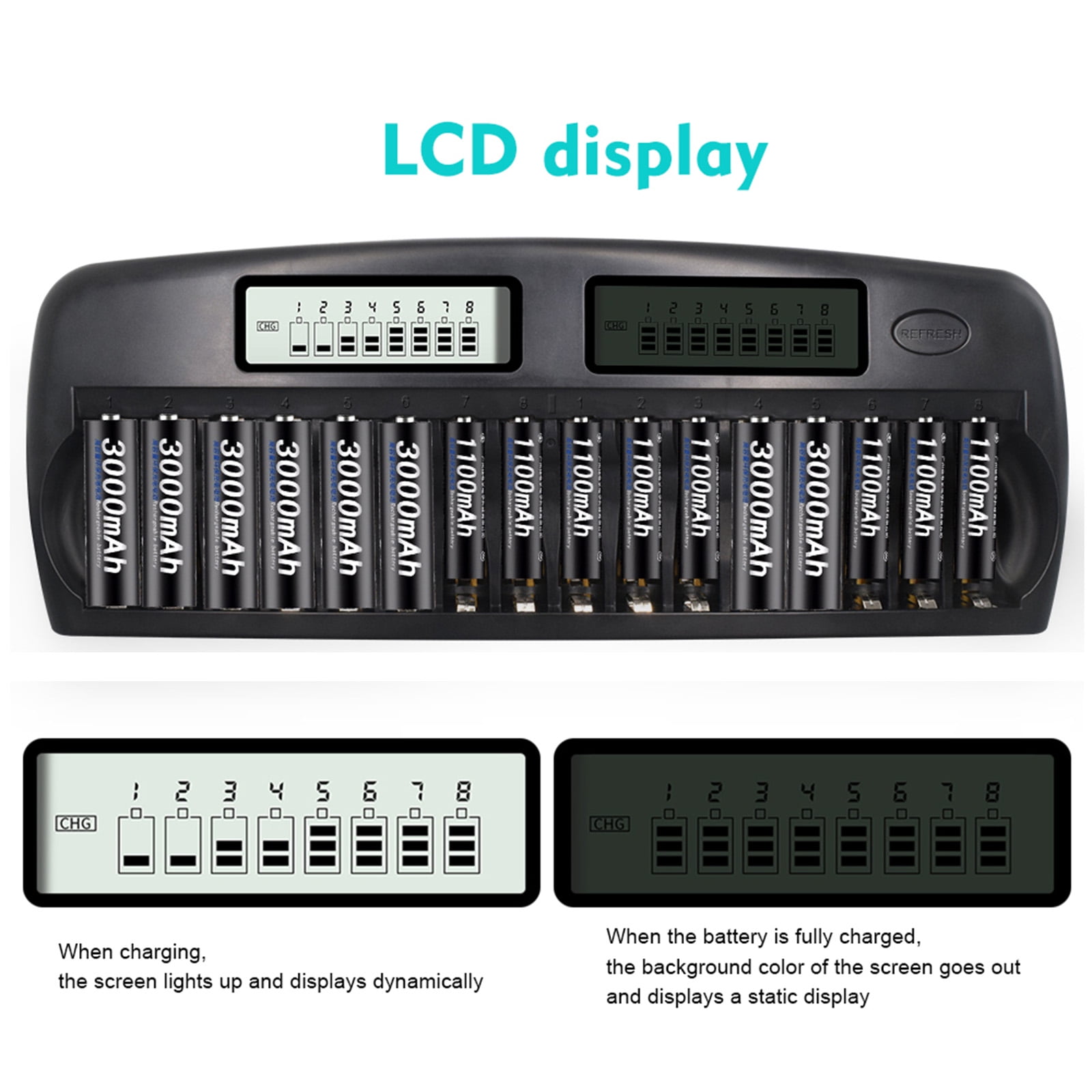 ,Aaa Aa Batteries Lcd Display Speedy 3 Inch Lcd Aa Batteries Pl-nc31 Universal Battery W/ 16 Battery Universal Battery Two Inch Lcd Display Ni-mh Aaa Speedy W/ 16 Two 3 Inch
