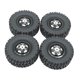 thumbnail image 2 of 4 ruedas y neumáticos de coche RC, pieza de control remoto, duradero, reemplaza el neumático RC con llanta para 1/12 MN82, MN78, D90, 1/16 RC Crawler Negro, 2 of 8