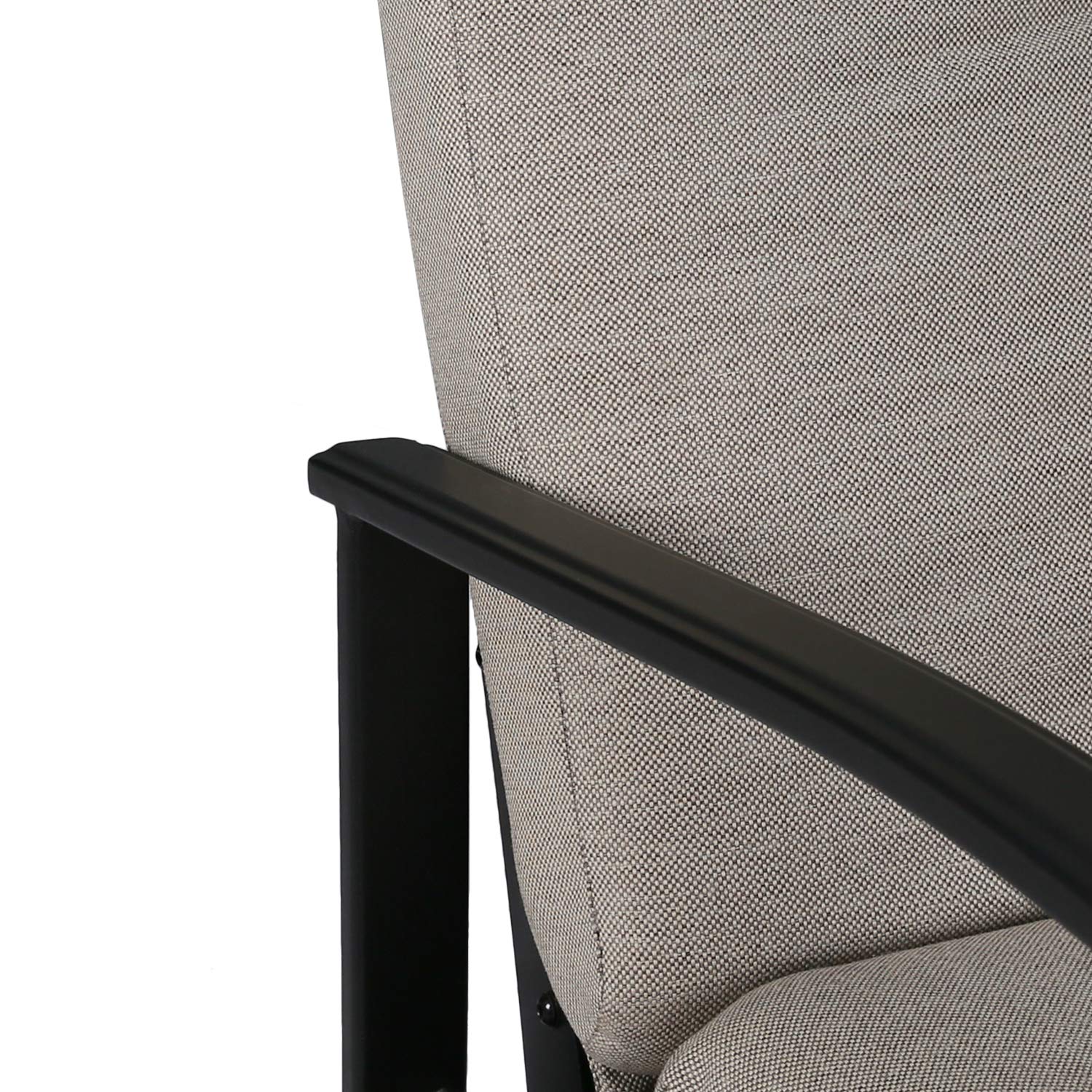 Ulax Furniture Patio Recliner Chair Automatic Adjustable Back Outdoor Lounge Chair With 100 Olefin Cushion Sailcloth Beige Talkingbread Co Il