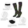 thumbnail image 6 of Bingfone Compression Socks For Women And Men Long Socks For Running Athletic Cycling Nurse-Neon Mardi Gras, 6 of 9