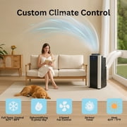 Whynter Dual Hose Portable AC 14,000 BTU, 500 Sq Ft, Heater Dehumidifier Fan with Carbon Filter