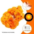 thumbnail image 4 of Artificial Marigold String Lights For Hanging Decoration, Perfect For Diwali And Horror Atmosphere Events, 10 Feet Total Length With 20 Light Ornaments Fade Resistant And Easy To, 4 of 7