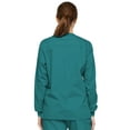 thumbnail image 5 of Dickies EDS Signature Medical Scrubs Warm Up Jacket for Women Snap Front Plus Size 86306, 5 of 5