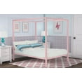 thumbnail image 4 of DHP Modern Metal Canopy Bed, Pink, 4 of 20