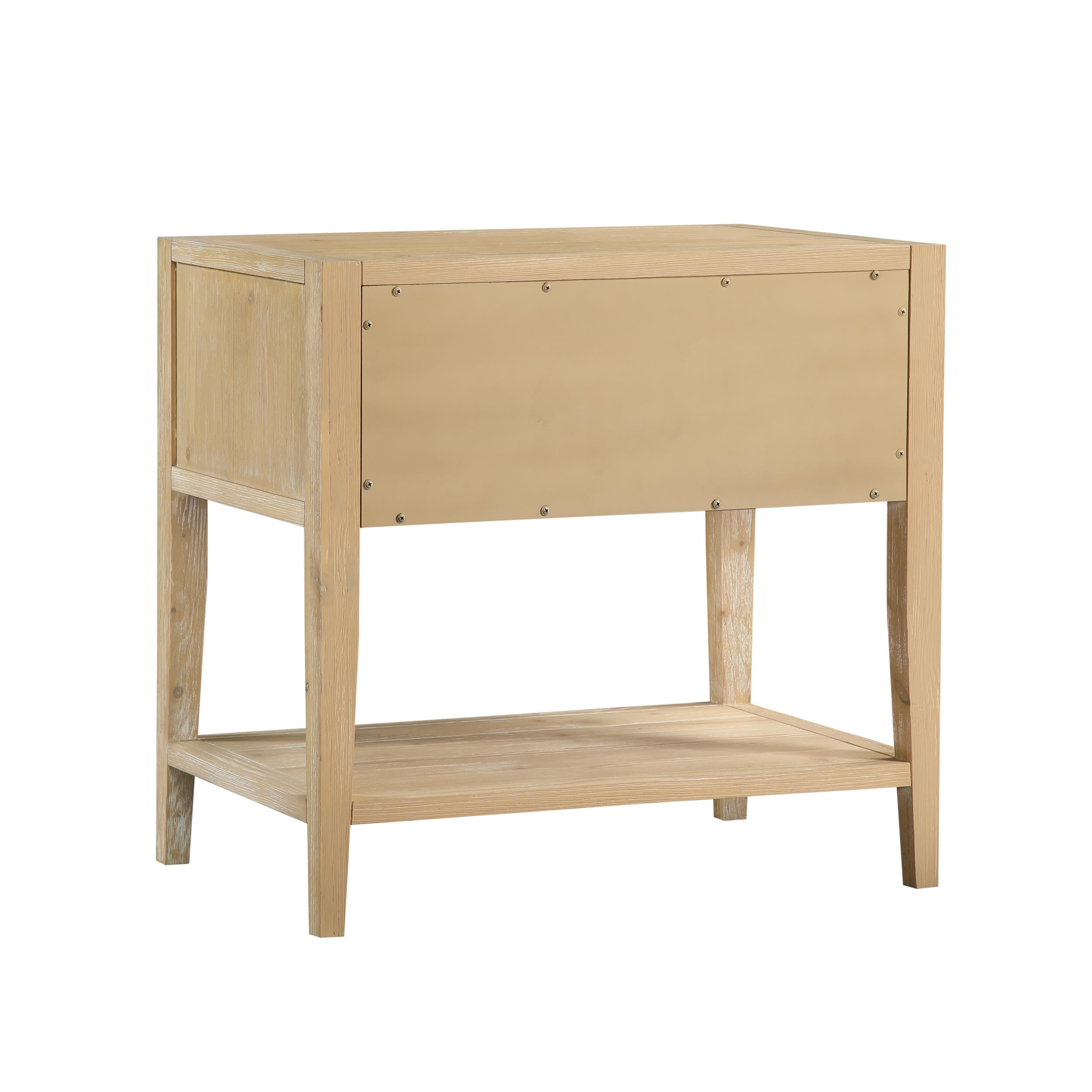 Comfort Pointe Shoreham 1-drawer Natural Finish Wood Nightstand