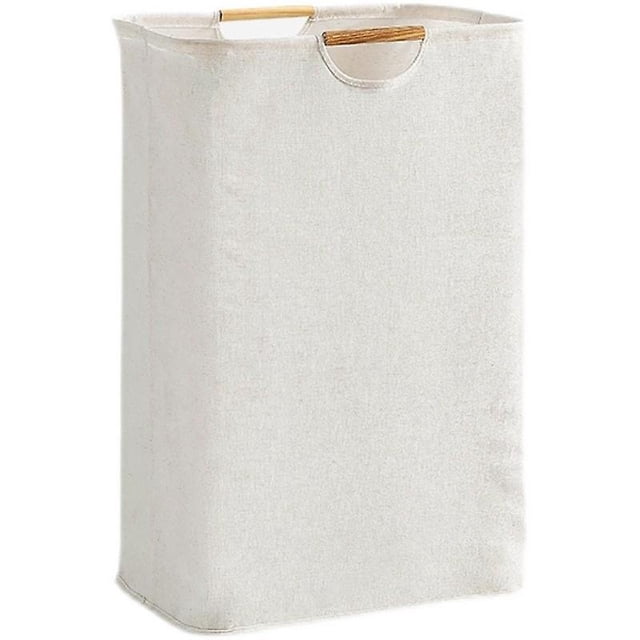 Cesto de ropa sucia TANGJMXG con asa de madera Cesto grande para dormitorio sala de estar