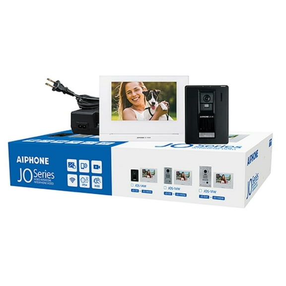 Aiphone JOS-1AW Mobile-Ready Box Set with Standard, Surface-Mount Door Station
