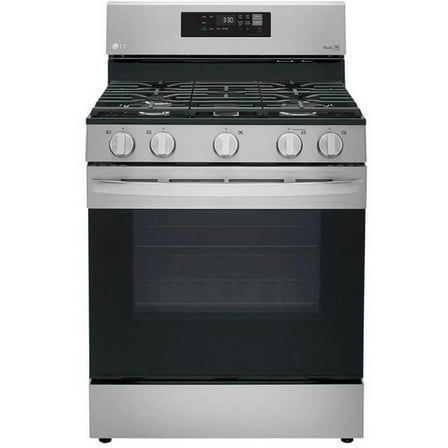 LG LRGL5823S 5.8 Cu. Ft. Stainless Gas Convection Smart Range with AirFry