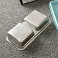 thumbnail image 4 of HeeHom Stainless Steel Double Compartment Snack Containers with Lids, 450ml Leak-Proof Reusable Food Containers, Dishwasher-Safe for Camping, Travel, Meal Prep & Dips, 4 of 7