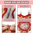 thumbnail image 4 of nipocaio 2 PCS Rabbit Hay Feeder Bag, Guinea Pig Hay Bag Dispenser Hanging Hay Feeder Storage Small Animals Cage Accessories, 4 of 5