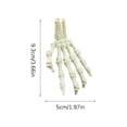 thumbnail image 2 of 2 Pack 3D Printed Skeleton Hands Halloween Decor, Posable Plastic Skeleton, Spooky Hanging Halloween Ornaments for Home, Party, Haunted House Setup, 2 of 6